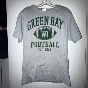 Gray Green Bay Football T-Shirt